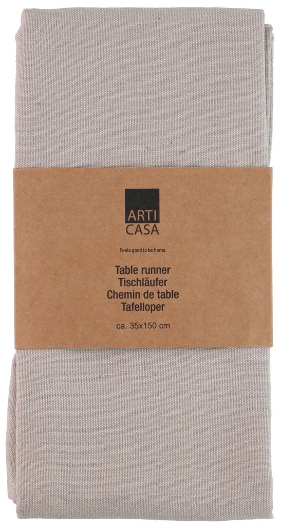 ARTICASA Table Runner Beige 35x150cm