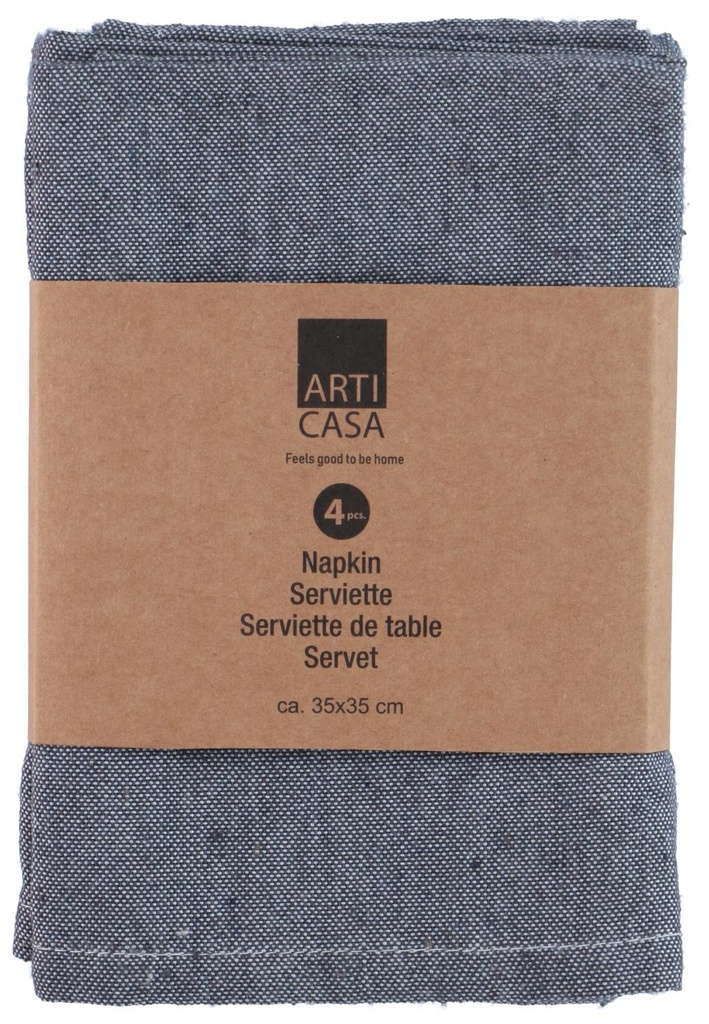 [871125234212] ARTICASA Napkin Dark Grey 35x35cm