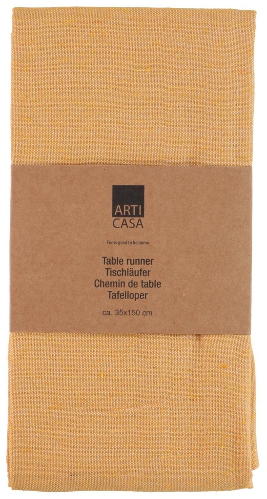 ARTICASA Table Runner Yellow 35x150cm