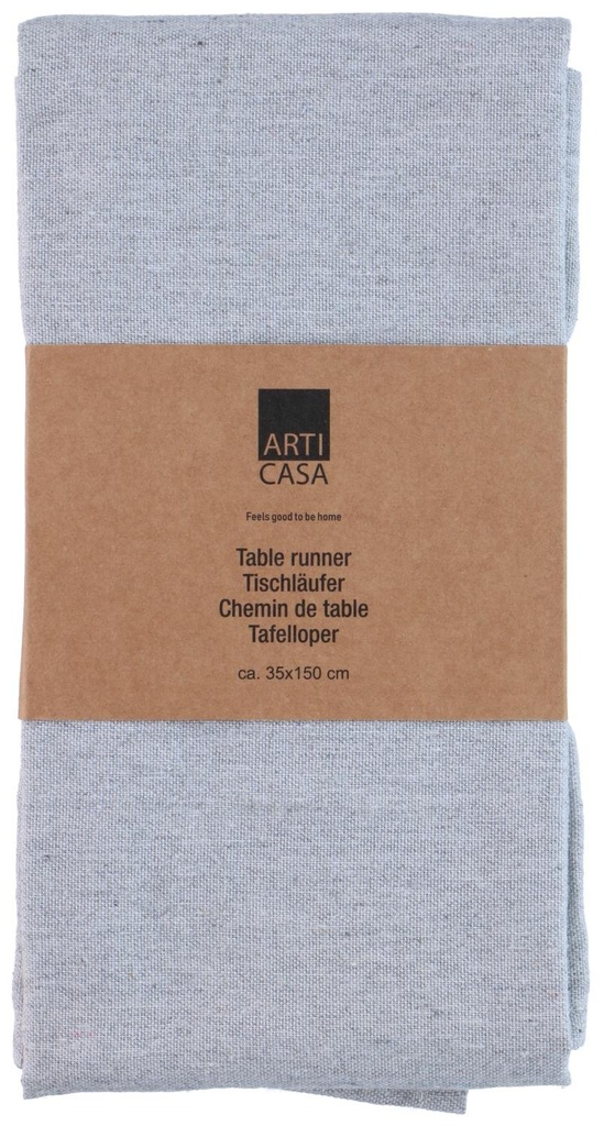 ARTICASA Table Runner Grey 35x150cm