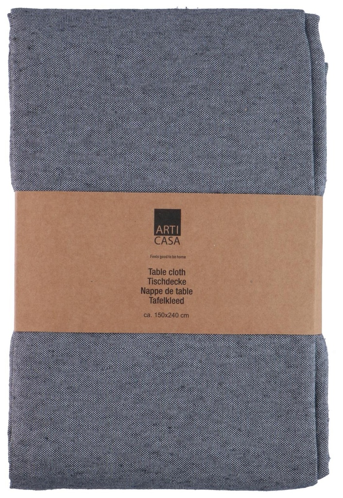 [871125234215] ARTICASA Table Cloth Dark Grey 150x240cm