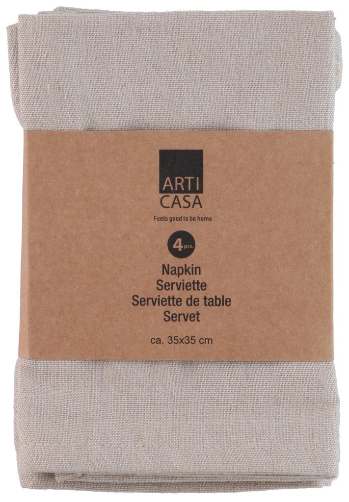 ARTICASA Napkin Beige 35x35cm