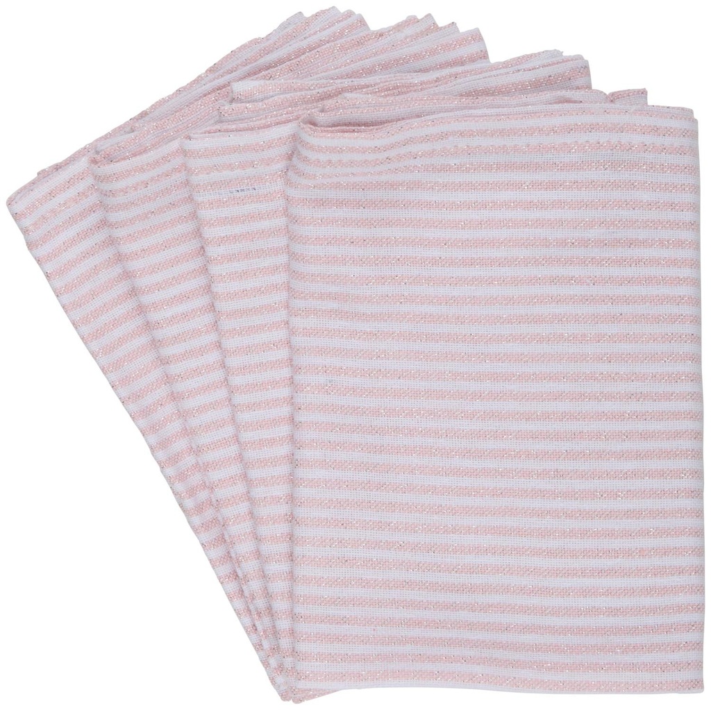ARTICASA Napkin Striped Lurex Orange 35x35cm