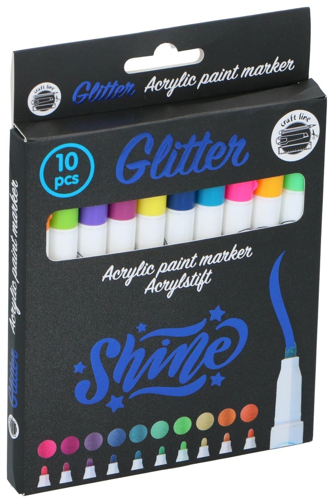 CRAFT Acrylic Paint Marker Glitter Normal Point