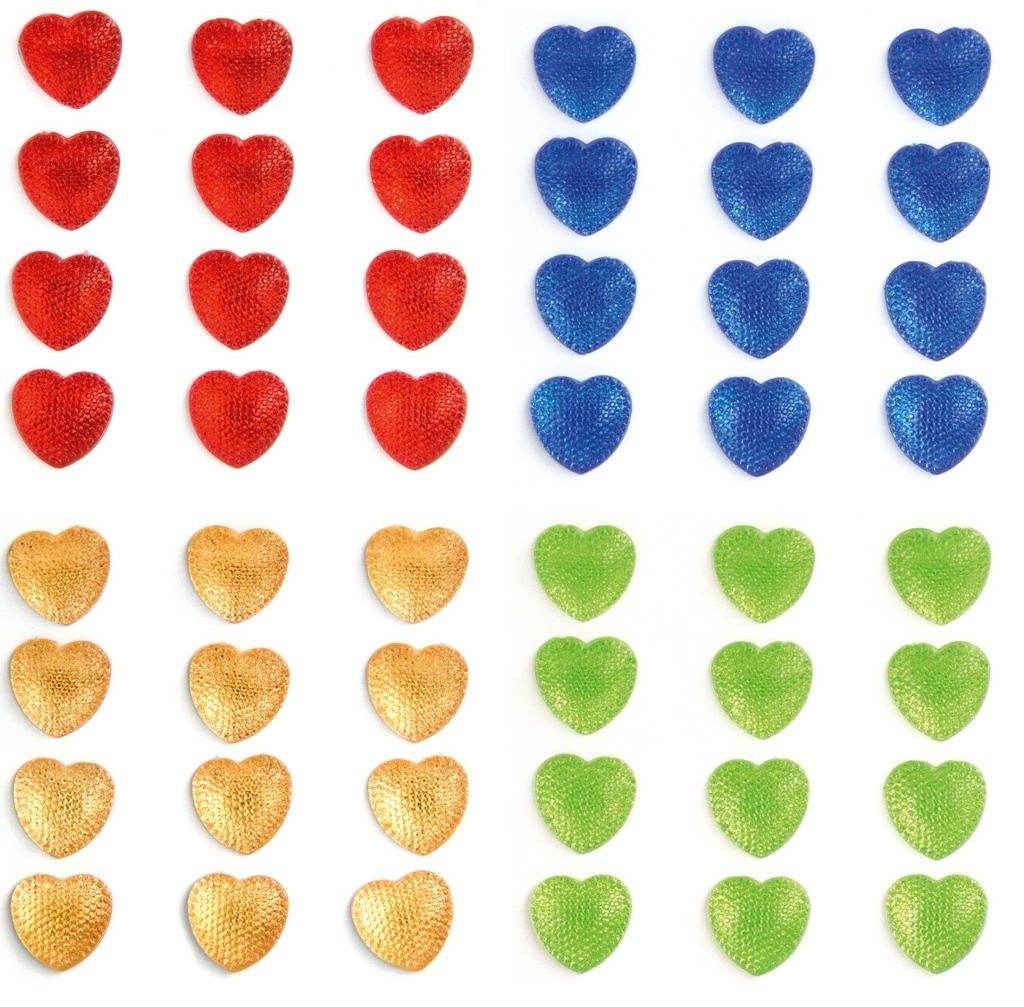 CRAFT Heart Glitter Sticker for Craft Projects