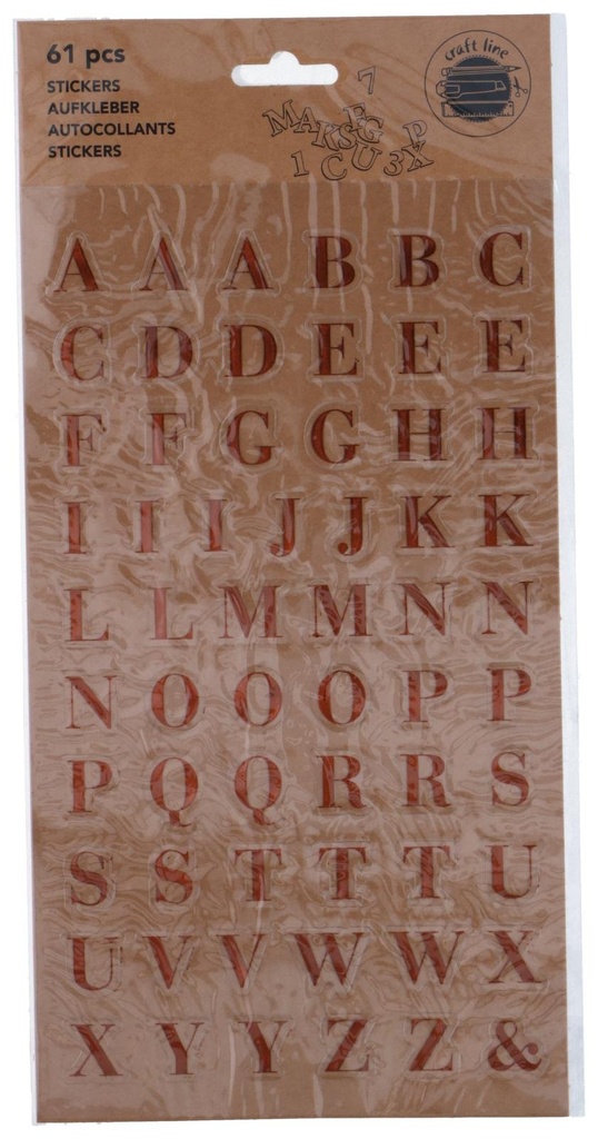 CRAFT Alphabet Sticker Letters