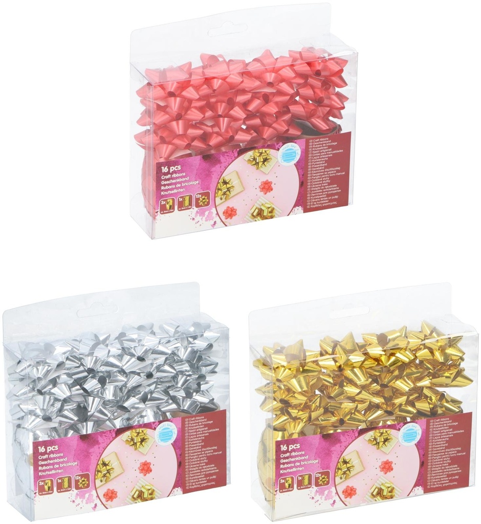 CRAFT Decorative Craft Ribbon Gold Silver Red