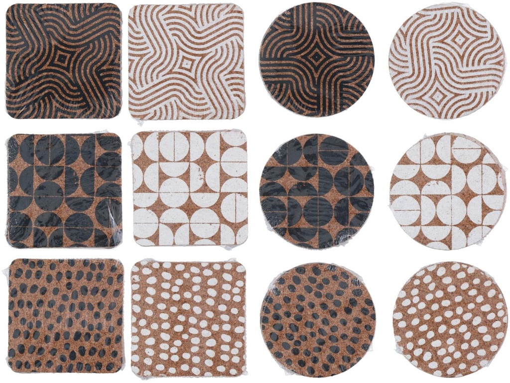 CUISINE ELEGANCE Coaster 10x10cm Graphic Pattern