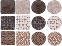CUISINE ELEGANCE Coaster 10x10cm Graphic Pattern