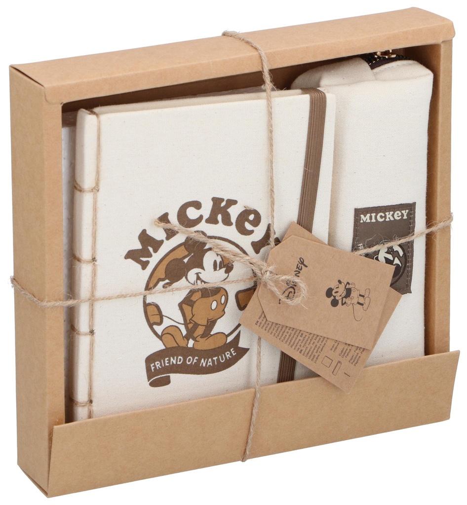 [844548412118] DISNEY Mickey Eco Canvas Journal Set