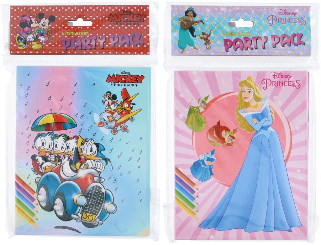 DISNEY Colouring Book Party Pack Disney 20x12.5cm