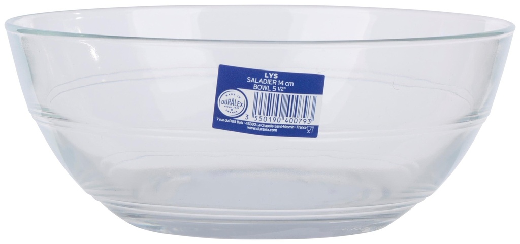DURALEX Clear glass salad bowl Ø14cm