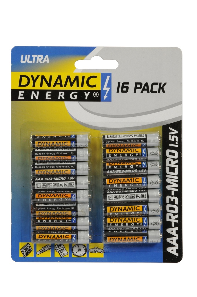DYNAMIC ENERGY AAA R03 Micro Battery 1.5V 142mAh