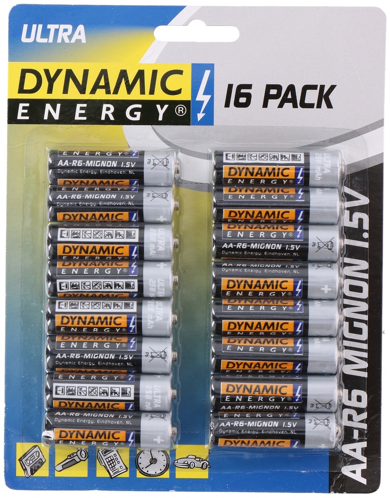 DYNAMIC ENERGY AA R6 Battery 1.5V 258mAh