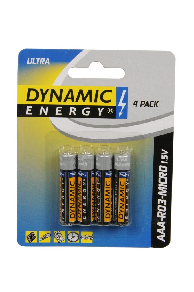 DYNAMIC ENERGY AAA/R03 Battery 1.5V 142mAh