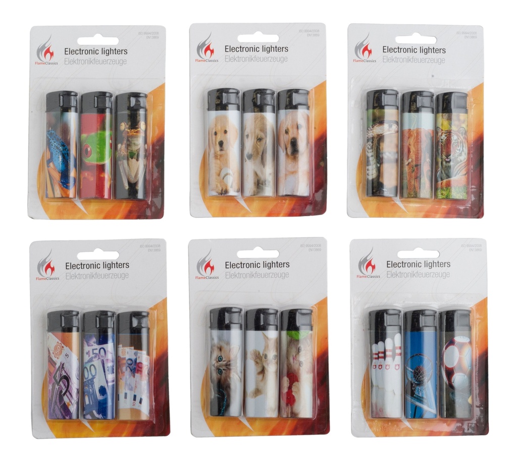 FLAME CLASSICS Electronic Refillable Lighter