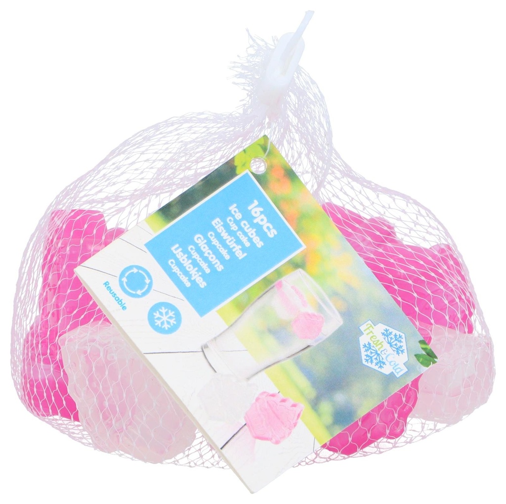 FRESH & COLD Ice Cubes Cupcake Shape