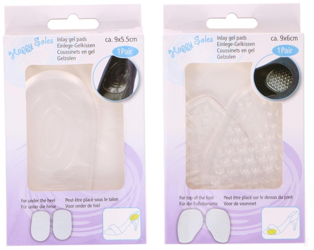 HAPPY SOLES Gel Insole Pads For Foot Comfort