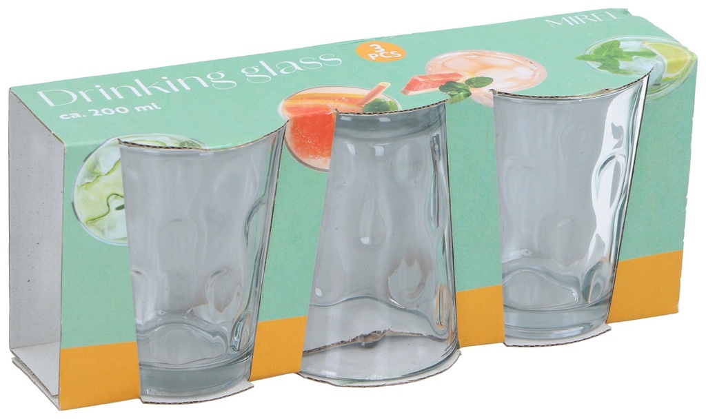 HOMEWARE Drinking glass Mirel 200ml transparent