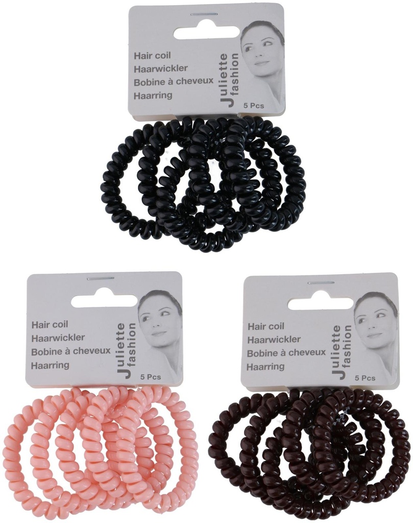 JULIETTE FASHION Spiral Hair Coil Elastics