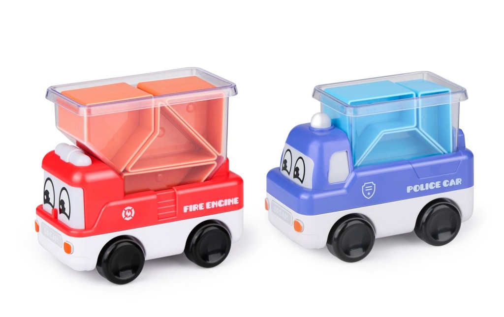 [871125258740] LET'S PLAY Cartoon Car Puzzle Duo