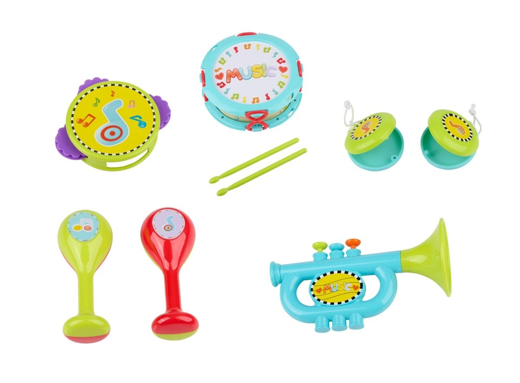 LET'S PLAY Musical Instrument Playset for Toddlers