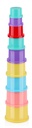 LET'S PLAY Stacking Cups Toy Colourful Ø8.1x5.9cm