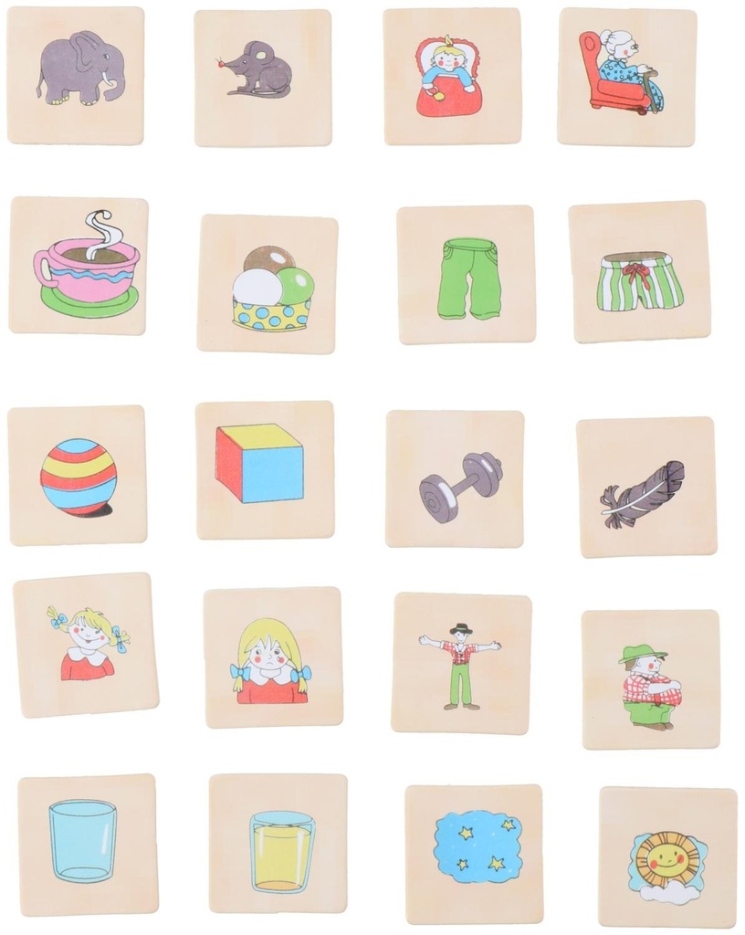 MARIONETTE WOODEN TOYS Opposite Matching Game