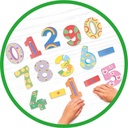 MARIONETTE WOODEN TOYS Wooden Number Box 6.5x5x2.5cm