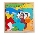 MARIONETTE WOODEN TOYS Animal Puzzle 12pc
