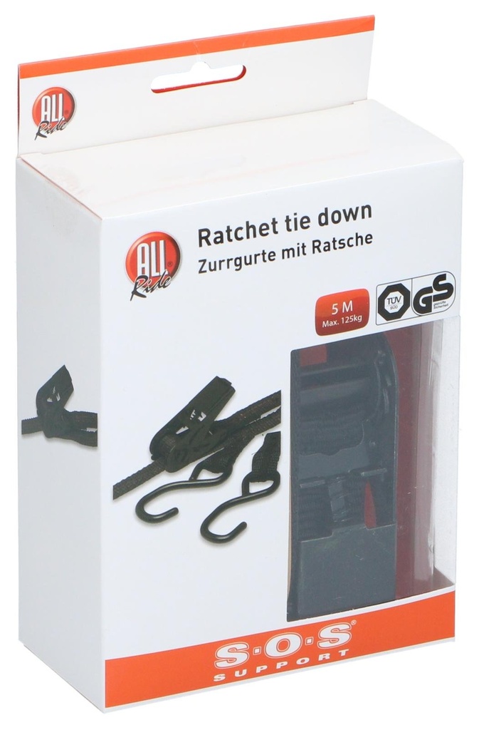 SOS ALL RIDE Ratchet Tie Down 5m 400kg