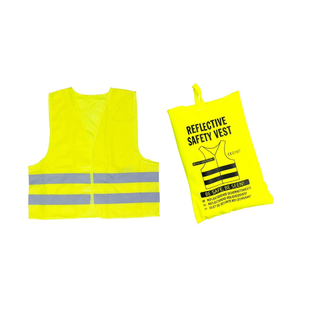 SOS ALL RIDE Reflective Safety Vest Yellow