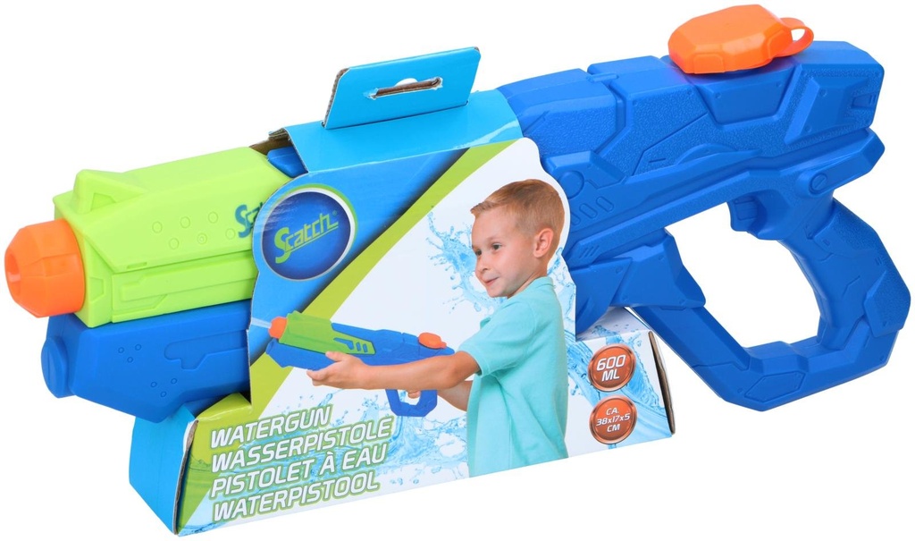 SCATCH Water Gun 38cm 600ml with Pump Action