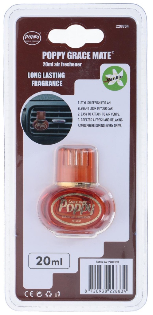 POPPY Air Freshener Poppy Vanilla 20ml