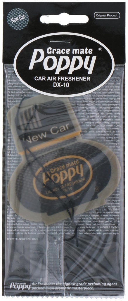 POPPY Air Freshener Card New Car