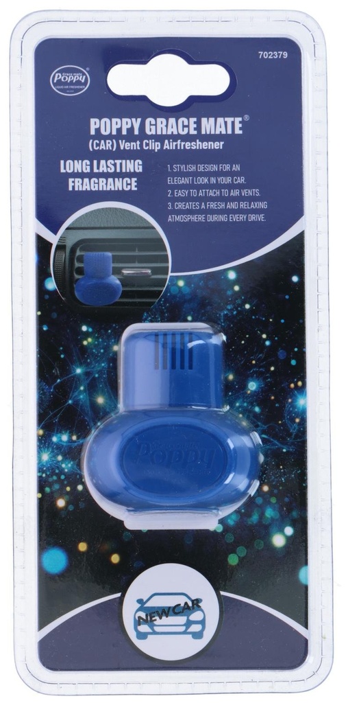 POPPY Air Freshener Card New Car