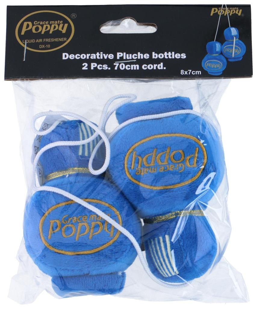 POPPY Poppy Plush Blue Car Interior Banner