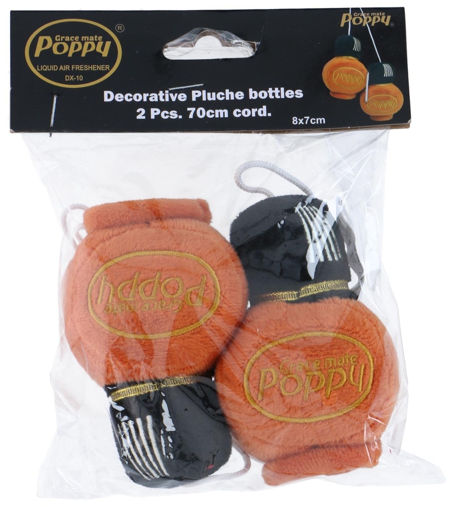 POPPY Poppy Plush Brown 8x7cm Car Decoration