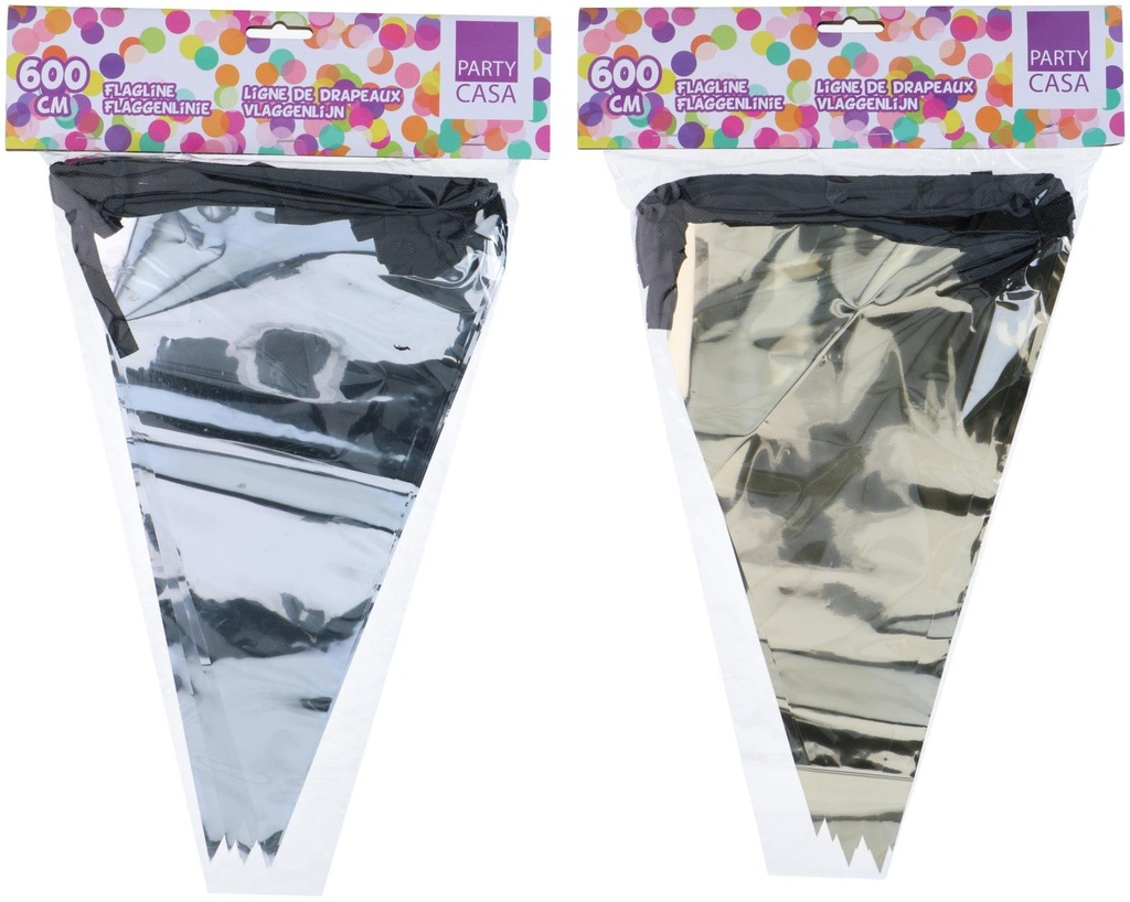 [871125224843] PARTY CASA Metallic Flagline 6m
