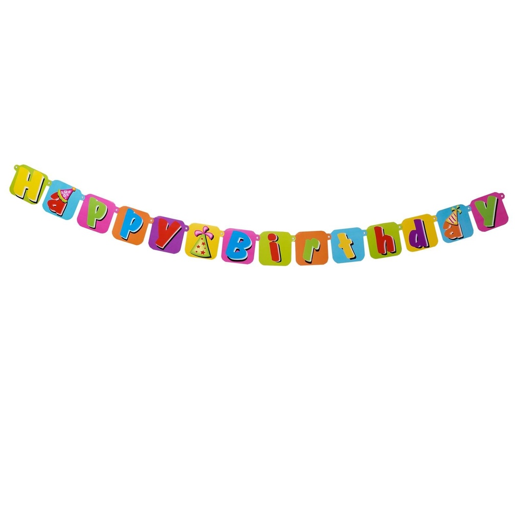 PARTY CASA Banner Happy Birthday 175 cm