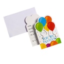 PARTY CASA Invitation Card Balloon 9x14cm