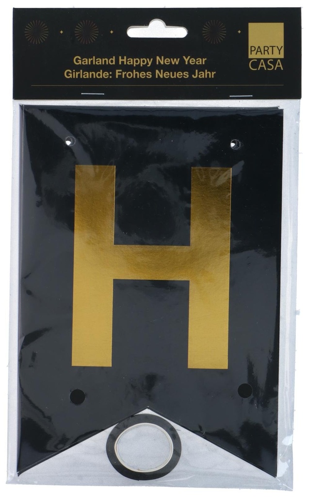 PARTY CASA Happy New Year Banner 200cm