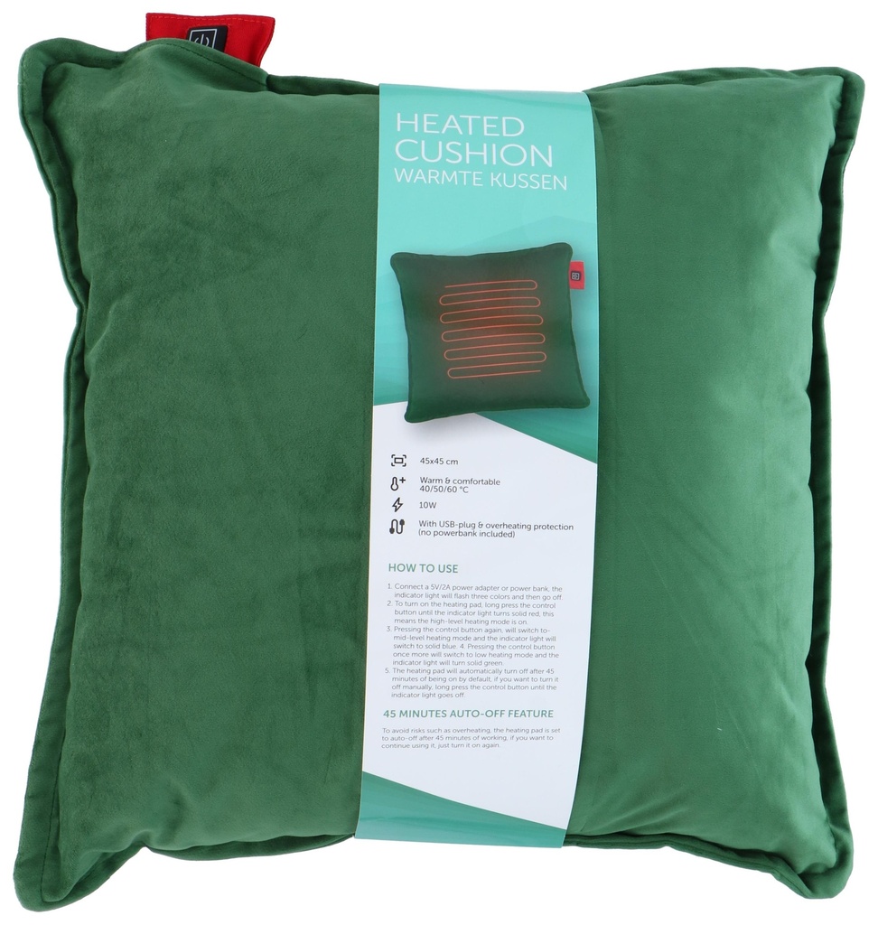 Heated Cushion 45x45 cm