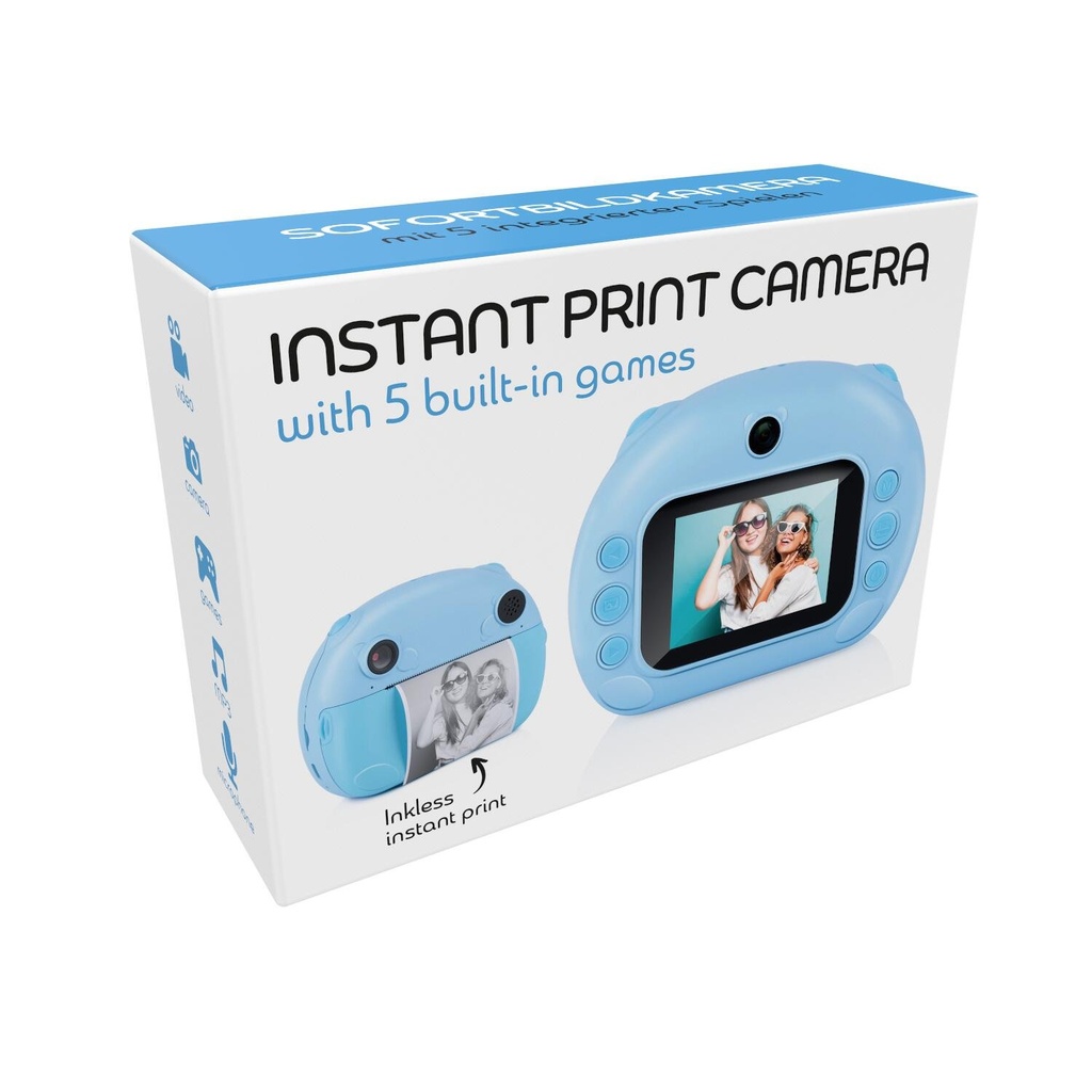 Instant print camera with screen