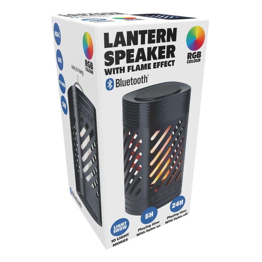 Lantern Speaker Flame Effect Bluetooth