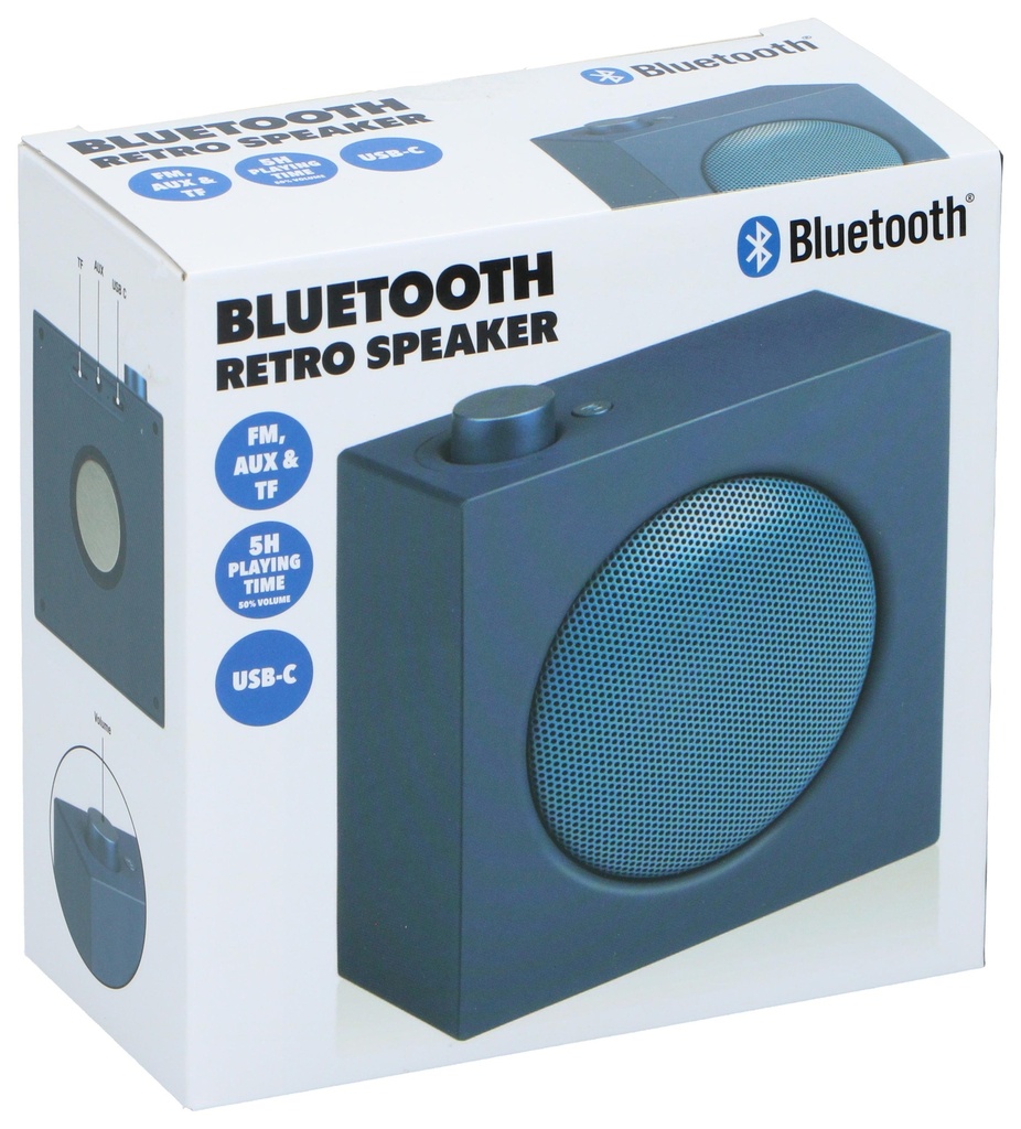 [871125242510] Bluetooth Speaker Retro