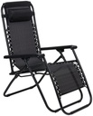 Foldable Camping Chair 93x67x107cm Black