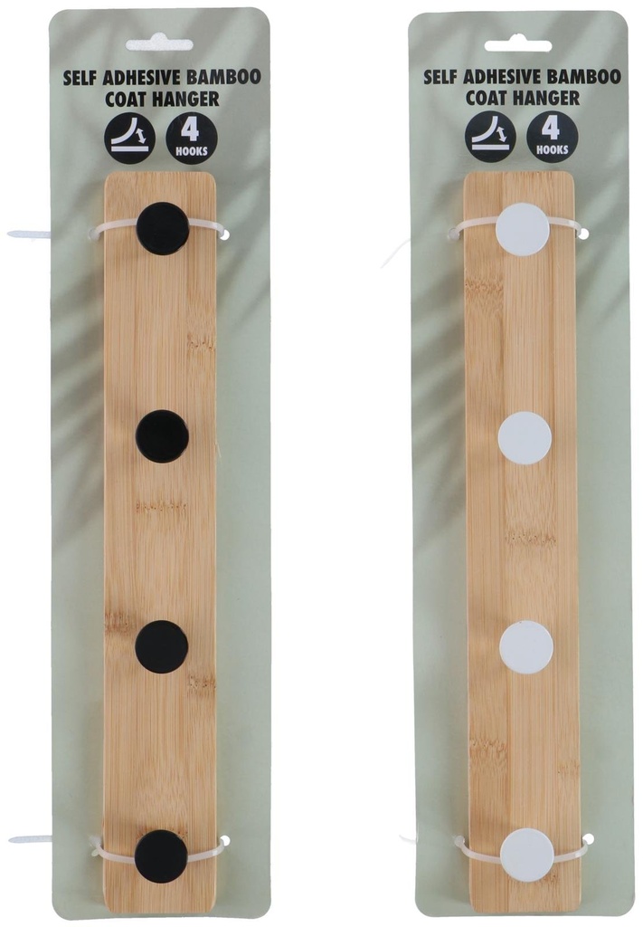 Bamboo Coat Hook 33x5x4cm