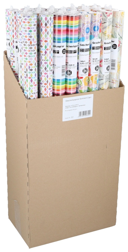 Gift Wrap Assorted Designs 40pcs