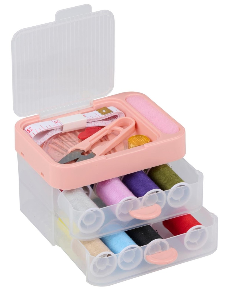 Sewing Kit With Thread And Storage Box